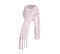 Kit Tricot Grande Écharpe Laine Épaisse pour Femme - Longue Couverture Oversize Hiver Automne Chaud Chiné - Rose, Taille Unique