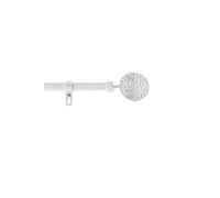 Paris Prix Kit tringle décorative Bullette L 120/210 x D 1,9 cm Blanc