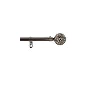 Kit tringle décorative Globe - L 120 / 210 x D 1,9 cm - Gris