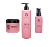 Kit Trio rituel quotidien TOUS TYPE DE Cheveux - Masque + Shampoing + Sérum - Keratine & Figue de Barbarie - Kera Queen's