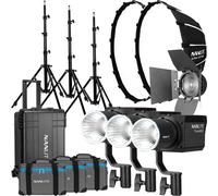 Nanlite Forza 60 II LED triple kit (avec valise, pied d'éclairage, fresnel et softbox) | Maintenant 15% de réduction