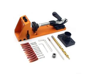 Kit Trou de Poche Alliage Alu pour Bois 6-38mm | Interface aspiration intégrée, pour capture sciure efficacement, propre, santé respiratoire, usage intérieur