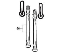 KIT TUBO FLEXIBLE M8X3/8"H L-420 (2U)