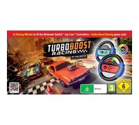 Kit Turbo Booster Racing JUST FOR GAMES pour Nintendo Switch 2 et 1 volants Turbo LED + code jeu Coloris unique