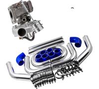 Kit turbo universel, puissance de 420 ch, bride à bande en V, kit de tuyauterie complet