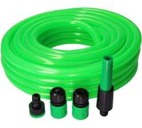 Kit tuyau d'arrosage anti-torsion ø intérieur 19mm ø extérieur 25mm (3/4") - Rouleau de 25m avec accessoires edm