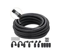Kit Tuyau d'Essence 6AN 610cm Tressée En Nylon Et Inox Avec 12 Adaptateurs Pivotants