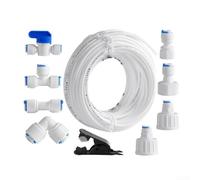 Kit Tuyau Eau Frigo 15m 1/4" PE Anti-Fuite