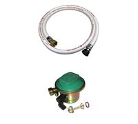 Kit tuyau flexible de gaz + détendeur Quick-on Butane 20mm Flexible + détendeur Quick-on Butane 20mm