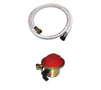 Tuyau flexible de gaz 1,5 m à embouts mécaniques + Détendeur Quick-on Ø20mm Propane 37mbar 1,5kg/h