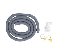 Kit Tuyau Pompe de Saignée 0,75in Diamètre, 2m Long, Résistant Haute Pression - Installation Facile, Valve Anti - retour 90°, Pour Bateaux et Yachts (Blanche)