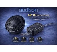 Kit tweeter Audison Prima AP 1P 25mm avec aiguillages de câble, 150 watts - 1...