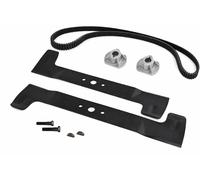 Kit Twin Cut 102 avec 2 lames 520 mm 2 porte-mât 20 mm et sangle 1600DS8M20 pour Castelgarden TC102 compatible 82004341 82004340 25463200 135065600/0