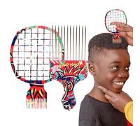 Kit Twist Comb avec pinceau éponge pour cheveux naturels | Pinceau Twist Wave Curl pour hommes et femmes Outil de torsion pour coiffure professionnelle et personnelle