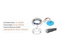 Kit tyrolienne, jusqu'à 500 lbs de charge, sangle de sécurité en acier inoxydable, 80ft