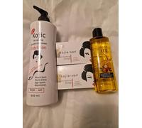 Kit ultra hydratant et clarifiant kojic san.(1 lait 600ml et 2savons de 135 g chacun,huile argan 200ml)) kojic san authentique et l original