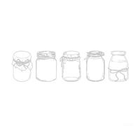 Kit unique de fabrication de marque-pages en forme de fleurs séchées comprenant 60 films plastiques et pompons pour personnalisation (C)