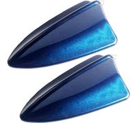 Kit Universel d'aile de becquet d'ailerons Requin Toit Voiture d'abs 2 pièces diffuseur générateur Vortex d'air ailerons pour Camion Voitures, Rouge