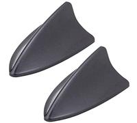 Kit Universel d'aile de becquet d'ailerons Requin Toit Voiture d'abs 2 pièces diffuseur générateur Vortex d'air ailerons pour Camion Voitures, Rouge