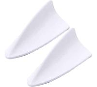 Kit Universel d'aile de becquet d'ailerons Requin Toit Voiture d'abs 2 pièces diffuseur générateur Vortex d'air ailerons pour Camion Voitures, Rouge