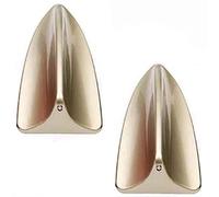 Kit Universel d'aile de becquet d'ailerons Requin Toit Voiture d'abs 2 pièces diffuseur générateur Vortex d'air ailerons pour Camion Voitures, Rouge