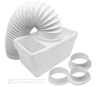 Kit universel de condensateur de tuyau de ventilation pour sèche-linge avec 3 adaptateurs (1,2 m)