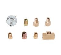 Kit Universel de Contacteur de Feu Stop Hydraulique en Ligne avec Adaptateur, Interrupteur de Feu Stop Hydraulique, Raccord de Frein Hydraulique