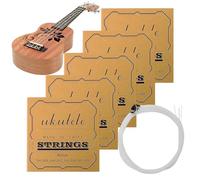 Kit universel de cordes pour ukulélé - 5 jeux de cordes de guitare en nylon C0RDE - Médiators en feutre pour le Royaume-Uni inclus - Remplacement clair du son - Facile à installer