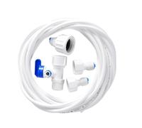 Kit universel de tuyaux d'alimentation en eau - Raccords de purification d'eau - Ensemble de tuyaux d'assemblage faciles à utiliser - Raccords de purification d'eau