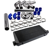 Kit universel Intercooler, 600 x 300 x 76 mm, entrée/sortie 3 pouces, kit de tuyauterie complet