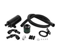 Kit Universel Oil Catch Can 500ml, Alliage d'Aluminium, Accessoire Auto Modification - Système Ouvert Haute Performance, Ventilation Crankcase, Installation Facile