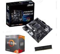 Kit upgrade PC - Asus - Prime B450M-AII - AMD Ryzen 3 3200G - 16 Go DDR4 - Ventirad inclus