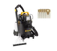 Kit Vacmaster , 23 L, 3-en-1 avec sac - Aspirateur eau et poussière et shampouineuse pour moquettes - avec 5 sacs à poussière de rechange