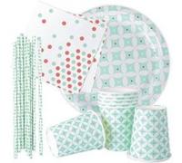 Kit vaisselle Sweet Party Bleu clair G
