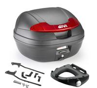 Kit Valise Givi E340N + Supports Honda NC 750 X 2024 2025 2026, 34LT Noir