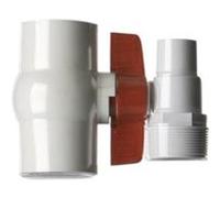 Gre Vanne quart de tour à boule pour tuyaux de piscine diamètre 38/32 mm