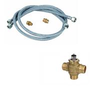 Kit vanne 3 voies, avec 2 flexibles et 2 raccords 1/2" non montés - AXELAIR - KV3VCM