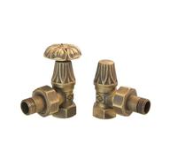 Kit vanne manuelle avec Poignée fleurie pour radiateur Fonte