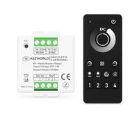 Kit variateur LED Push avec télécommande RF, 5 V, 12 V, 24 V, 10 A, maître-esclave, mémoire et synchronisable, bande LED réglable avec bouton et télécommande