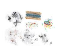 Kit varié de composants électroniques 1565 pièces, condensateurs électrolytiques et céramiques, diodes LED 3 mm et 5 mm, ensemble de transistors et de résistances 1/4 W pour la rép