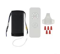 Kit ventilateur de plafond sans fil avec télécommande, variateur d'intensité et fonction minuterie pour une utilisation facile (220 V)