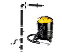 Kit Ventouse Ø80/125 Poêle à Granulés Sortie Façade Raccordement Arrière + Aspirateur à Cendres 1200W Sannover