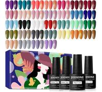 Kit Vernis Gel UV 32 Couleurs-Base Coat,Top Coat Brillant,Mat&Pailleté-Vernis Semi-Permanent Vert,Bleu,Rouge & Rose-Cadeau Femme