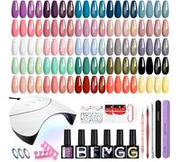 Kit Vernis Semi Permanent 25 Couleurs Kit Ongle Gel Uv Complet Base Et Top Coat Kit Semi Permanent Lampe Uv Sèche Ongles Kit[YG678]