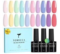 Kit vernis semi-permanent pastel 10 couleurs macaron 8ml UV/LED soak off DIY salon manucure