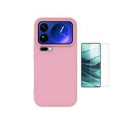 Kit Verre Trempé Clearglass + Coque En Silicone Liquide PHONECARE Pour Xiaomi 17 Pro Max 5G - Rose