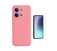 Kit Verre Trempé Clearglass + Coque En Silicone Liquide PHONECARE Pour Xiaomi Redmi 15C 4G - Rose