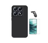 Kit Verre Trempé Clearglass + Coque En Silicone Liquide + Support Magnétique L Safe Driving PHONECARE Pour Xiaomi 15T 5G - Noir