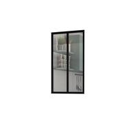 Kit verrière fixe - OPTIMUM - Aluminium - 2 carreaux - H117 X L69,5 cm - Noir sablé