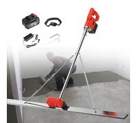 Kit vibratoire de chape électrique commerciale pour la finition du béton, comprend un ensemble de finition de taureau à lame de 150 cm et une truelle à batterie au lithium, idéal pour un nivellement